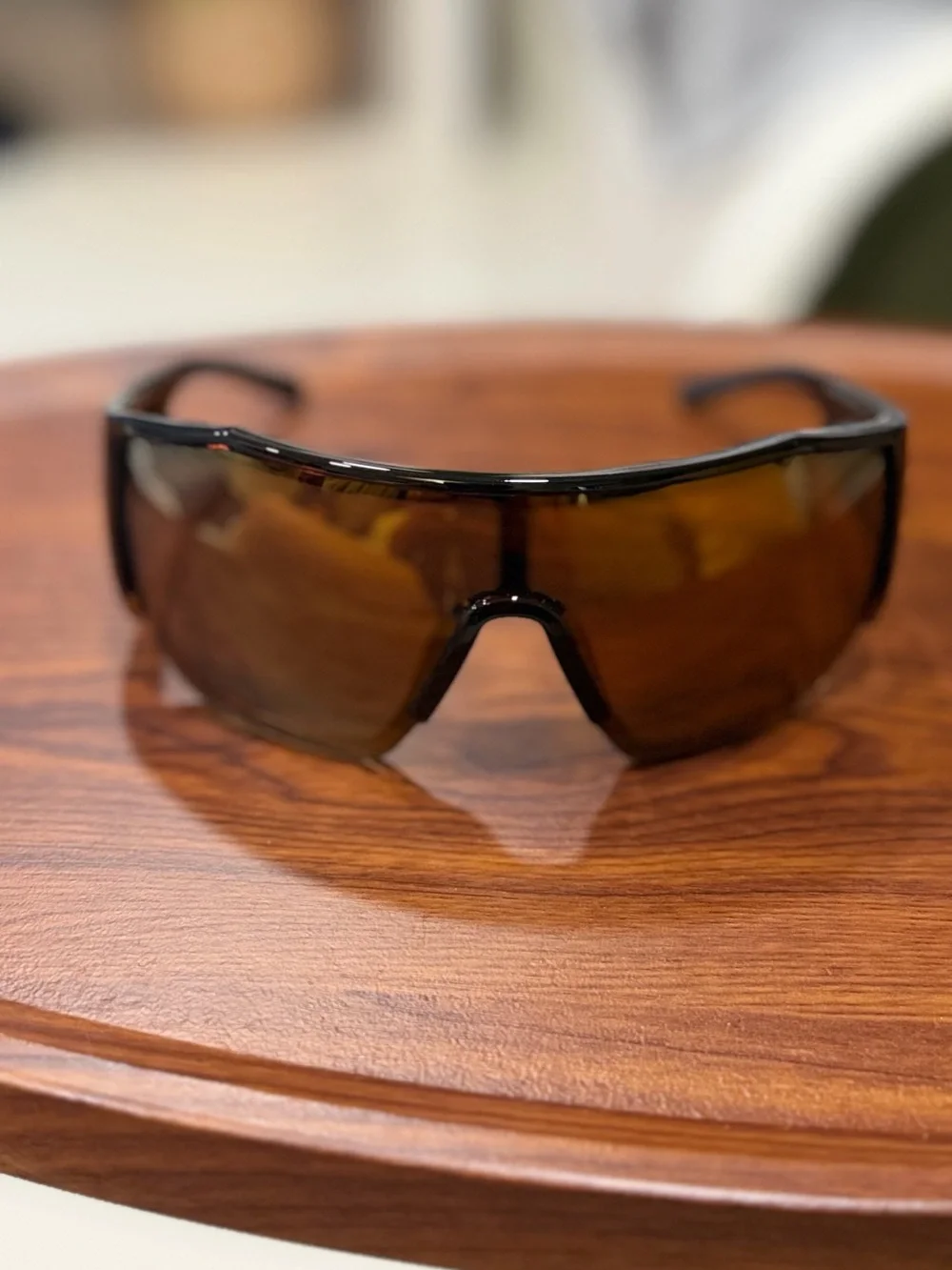 Harley Riding Wraparound Glasses with copper Lenses